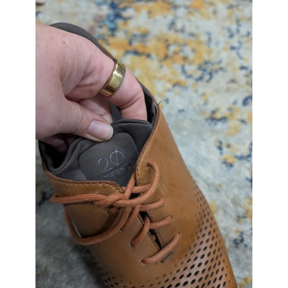 Cole Haan Men's 2.ZEROGRAND Laser Wingtip Oxford Shoes- 11.5